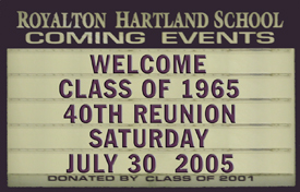 Reunion Sign
