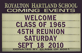 Reunion Sign